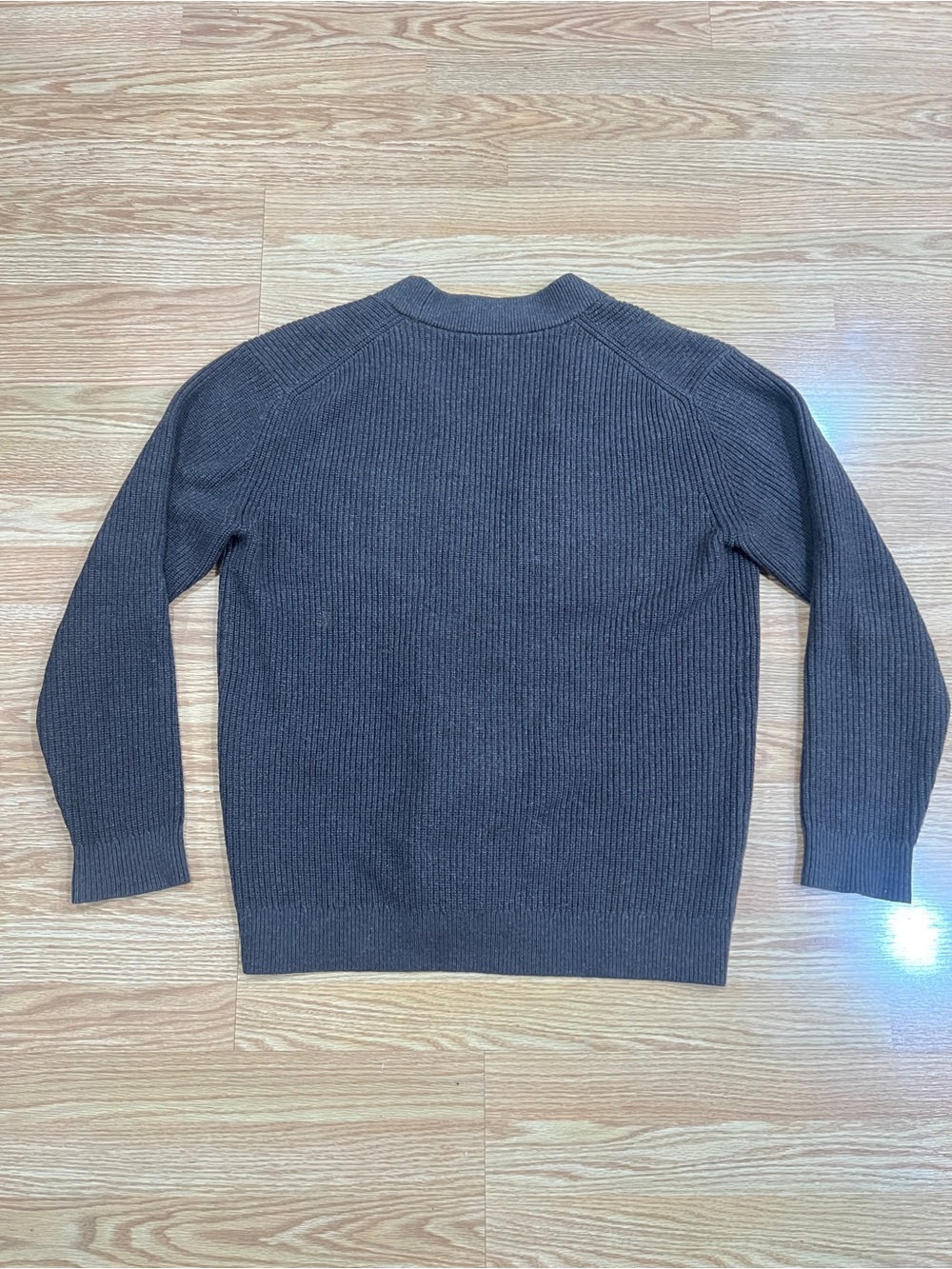 Kit and Ace Men's Brown Ribbed Button-Front Cardigan Men’s M - Picture 2 of 4